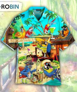 Funny Parrot In Summer Beach Party Hawaiian Shirt