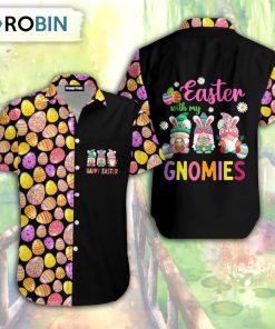 Happy Easter Day With My Gnomies Funny Gnome Hawaiian Shirt