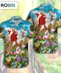 Happy Easter Jesus Is Risen Aloha Hawaiian Shirts Happy Easter Jesus Is Risen Aloha Hawaiian Shirts