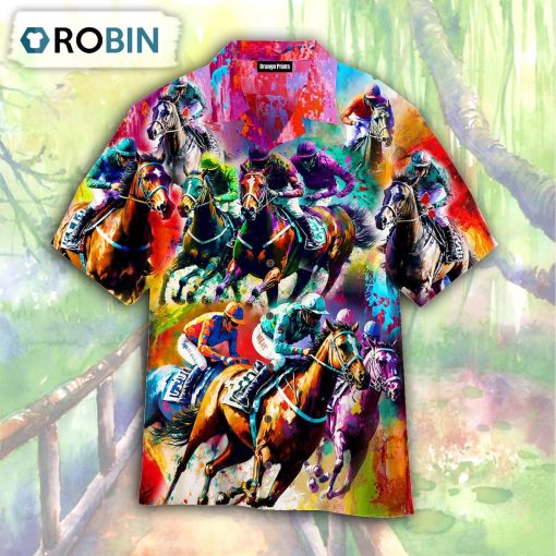 Kentucky Derby Horse Racing Hawaiian Shirt