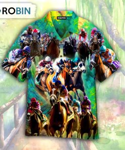 Kentucky Derby Horse Racing Short Sleeve Shirt