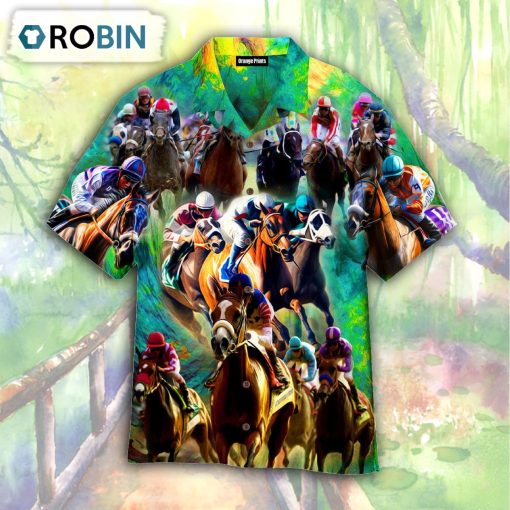 Kentucky Derby Horse Racing Short Sleeve Shirt