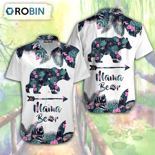 Mama Bear Tropical Hawaiian Shirt