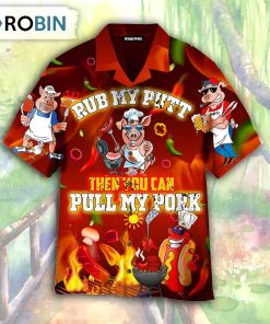 National BBQ Day You Can Pull My Pork Hawaiian Shirt