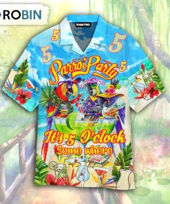 Parrot It’s 5 O’clock Somewhere Hawaii Short Sleeve Shirt