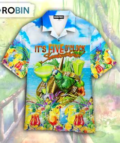 Parrot It’s 5 O’clock Somewhere Hawaiian Shirt Parrot It’s 5 O’clock Somewhere Hawaiian Shirt