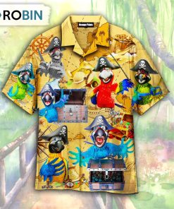 Parrot Pirate Just A Chasing Pirates The Booty Life Hawaiian Shirt