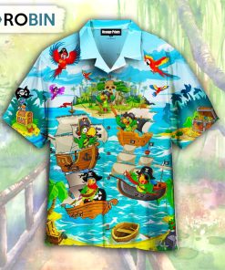 Parrots Its A Pirate Life For Me Hawaiian Shirt