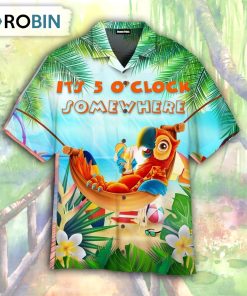 Party Parrot It’s 5 O’clock Somewhere Hawaiian Shirt