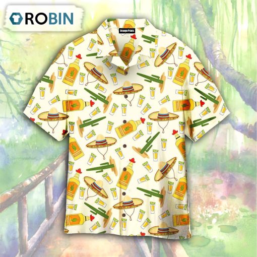 Tequila Cinco De Mayo Pattern Aloha Hawaiian Shirt