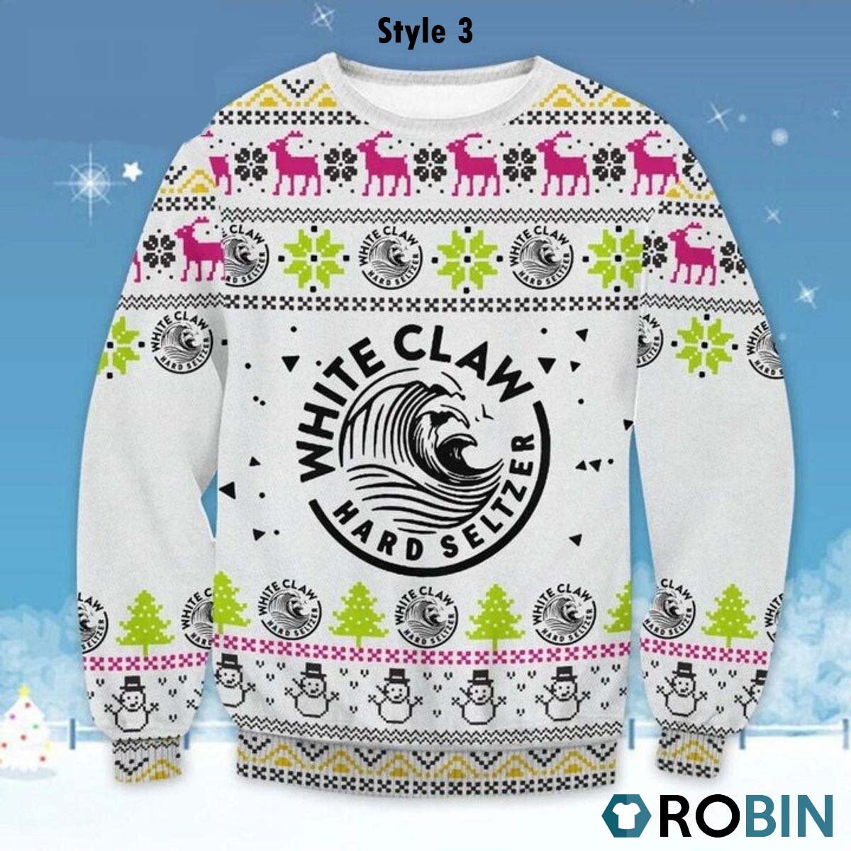 White-claws-ugly-christmas-sweater-2 White Claws Ugly Christmas Sweater