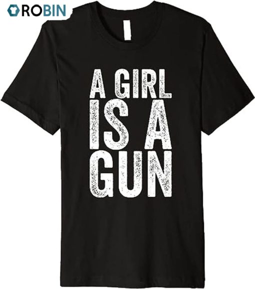 A Girl Is A Gun Shirt, Retro Feminist Unisex Hoodie Sweater