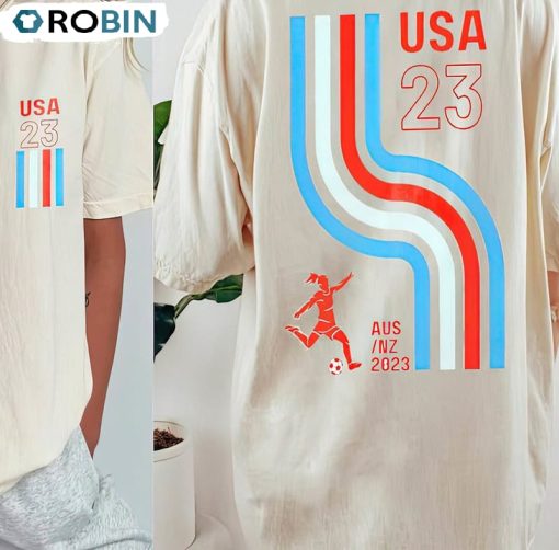 American Women World Cup Shirt, Retro World Cup Soccer T-shirt Long Sleeve
