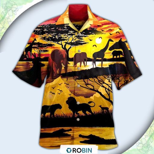 Animals Safari Where Life Begins Hawaiian Shirt, Shirt For Summer