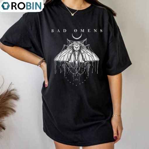Bad Omens Moth Shirt, Noah Sebastian Jolly Nick Folio Nicholas Tee
