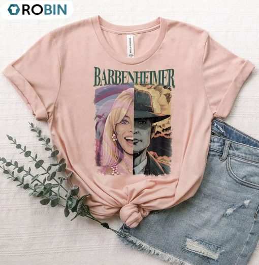 Barbie And Oppenheimer Shirt, Funny Science And Fashion Tee Tops Unisex Hoodie