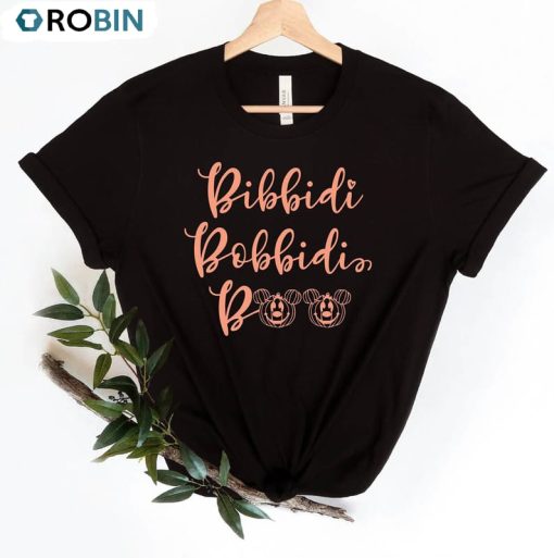 Bibbidi Bobbidi Boo Cute Shirt, Halloween With Pumpkin Unisex T-shirt Long Sleeve