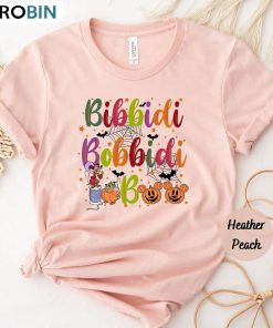 Bibbidi Bobbidi Boo Halloween Shirt, Jaq And Gus Halloween Unisex Hoodie Long Sleeve