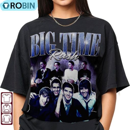 Big Time Rush Band 90s Vintage Shirt, Rock Music T-shirt, Hoodie, Sweatshirt