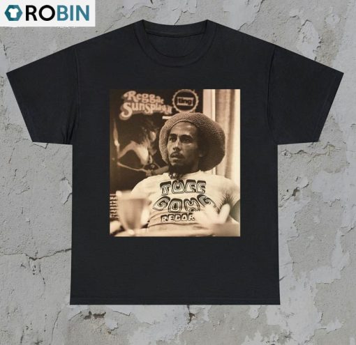 Bob Marley King Of Reggae Shirt, Vintage Style Short Sleeve