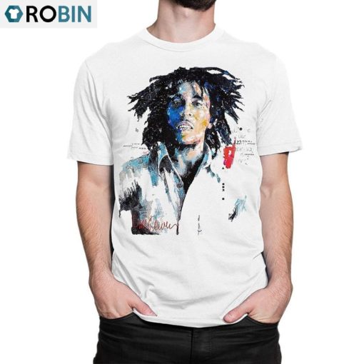 Bob Marley Trendy Shirt, Music Concert Crewneck Unisex T-shirt
