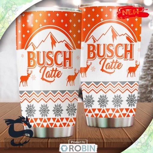 Busch Latte Yeti 20 Oz Orange Premium Tumbler