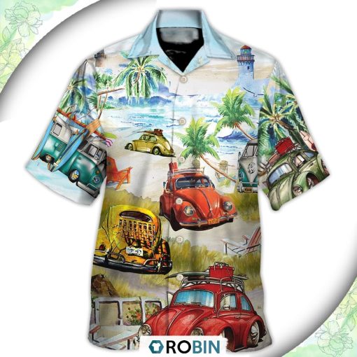 Car Love Beach Cool Style Hawaiian Shirt, Shirt For Summer