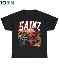 Carlos Sainz Formula 1 Shirt, F1 2023 Helmet Unisex Hoodie