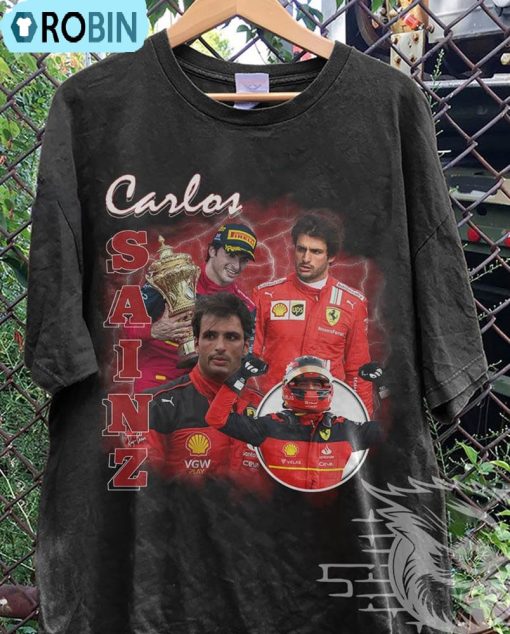 Carlos Sainz Formula One Shirt, Retro Crewneck Sweatshirt