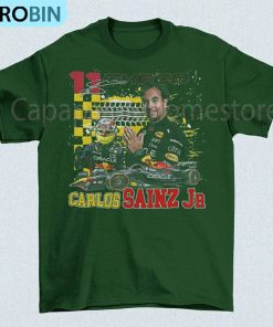 Carlos Sainz Jr Vintage Shirt, Formula Racing F1 Homage Unisex Hoodie Sweatshirt