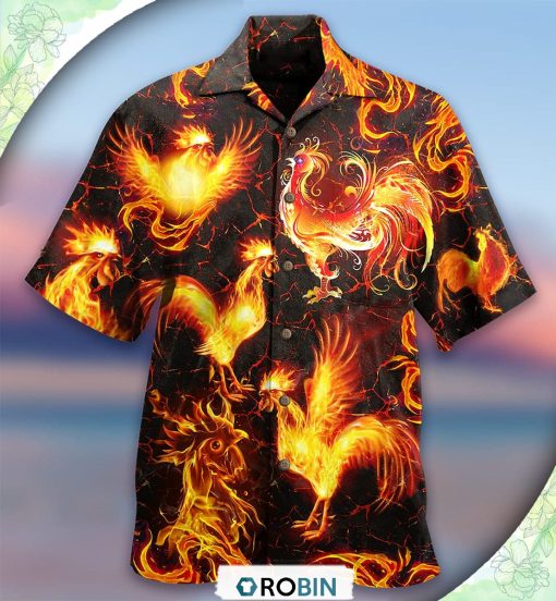 Chicken Fire Love It Hawaiian Shirt, Shirt For Summer