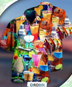 Cocktail Fruit Colorful Style Hawaiian Shirt, Shirt For Summer
