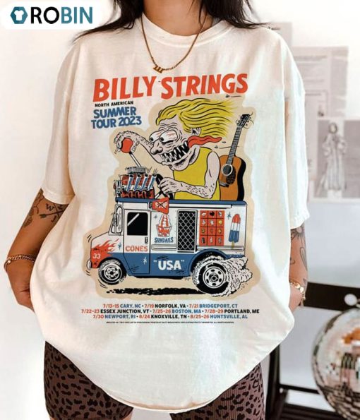 Comfort Billy Strings 2023 Shirt, Summer Tour Unisex T-shirt Tee Tops