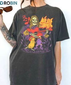 Comfort Colors Billy Strings Skeletar Shirt, Trendy Tee Tops Short Sleeve