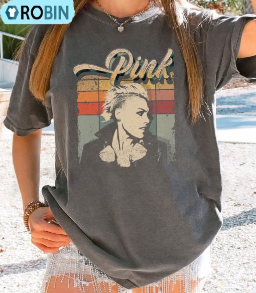 Comfort Pink Summer Carnival Tour Shirt, Retro Pink Singer T Shirt Long Sleeve