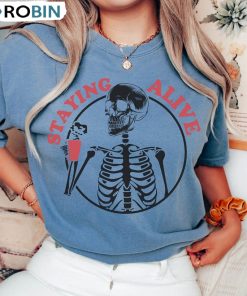 Comfort Staying Alive Sweatshirt, Funny Spooky Halloween Crewneck Unisex Hoodie Comfort Staying Alive Sweatshirt, Funny Spooky Halloween Crewneck Unisex Hoodie