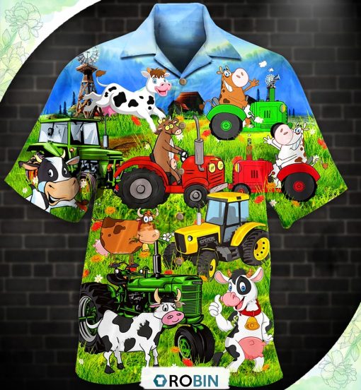 Cow Funny Happy Everyday Hawaiian Shirt, Shirt For Summer