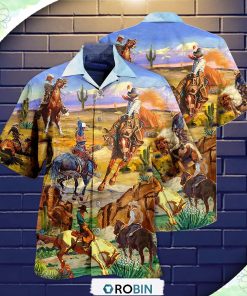 Cowboy Desert Love Life Cool Hawaiian Shirt, Shirt For Summer