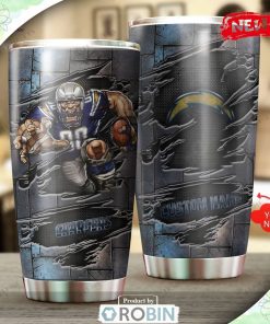 Customize Name Los Angeles Chargers NFL Gift For Fan Design Tumbler