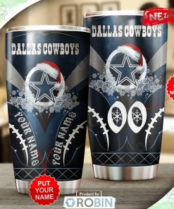Customize Name Number Dallas Cowboys NFL Premium Gift For Football Fan Tumbler