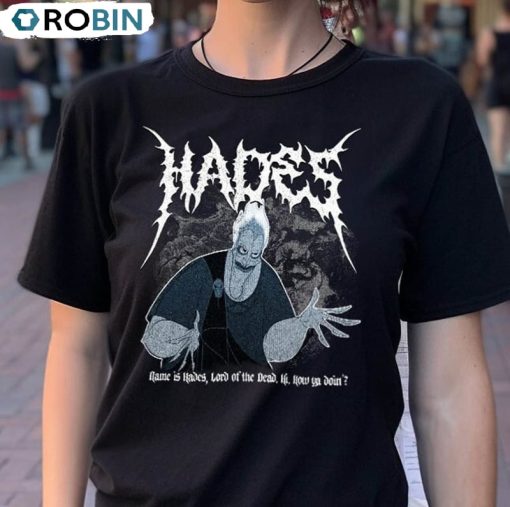 Disney Death Metal Shirt , Hades Villain Unisex Tee