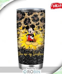 Disney Tumbler – Mickey Mouse You Are My Sunshine Floral Style Tumbler