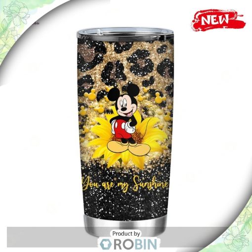 Disney Tumbler – Mickey Mouse You Are My Sunshine Floral Style Tumbler