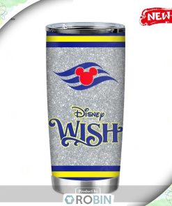 Disney Wish Classic Grey Design Tumbler, Disney Tumbler