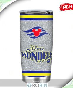 Disney Wonder Classic Grey Design Tumbler, Disney Tumbler
