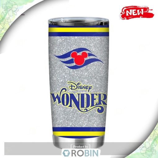 Disney Wonder Classic Grey Design Tumbler, Disney Tumbler
