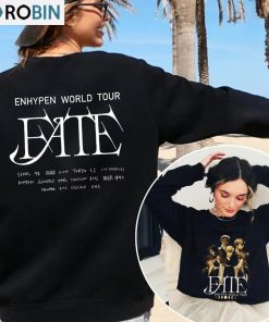 Enhypen World Tour Fate Shirt, Dark Blood New Album Unisex T-shirt Crewneck