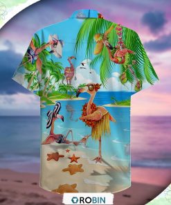 Flamingo Love Beach Amazing Hawaiian Shirt, Shirt For Summer