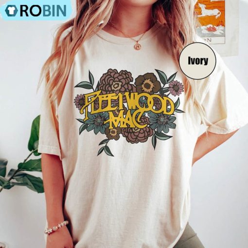 Fleetwood Mac Comfort Shirt, Rock Band Crewneck Tee Tops