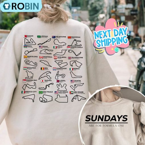 Formula 1 Racing Shirt, Sundays Are For Formula One Tee Tops Sweatshirt